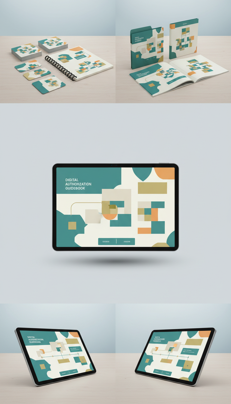 Digital Authorization Guidebook on Tablet